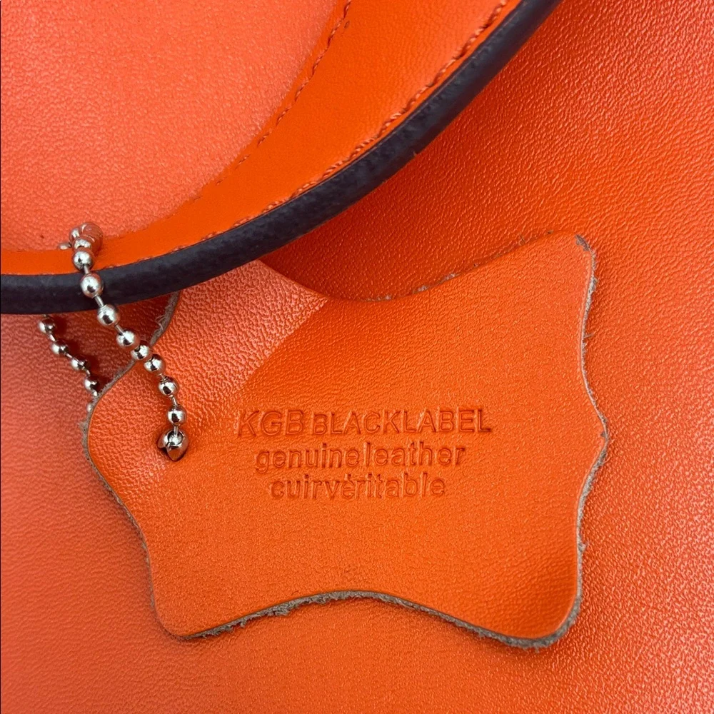 Vibrant Orange Shoulder Bag with Tassel - Picture 2 of 3
